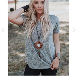 Three Birds Nest Gray Tee